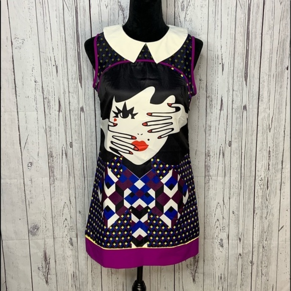Mags sleeveless dress, invisible side zipper sz S